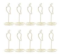 TOGEVAL Lot de 20 Pinces à Cartes de Table de Piment Doré, Porte-Noms Décoratifs pour Concours Culinaires, Décorations Festives pour Mariages et Fêtes Thème Cuisine