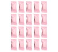 TOGEVAL Lot de 20 Serviettes Compressées Jetables 100% Coton Format Voyage Portable Serviettes Multifonctions pour Visage et Mains Camping Sport et Déplacements Couleur Rose