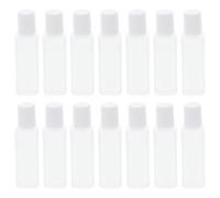 TOGEVAL Lot de 25 Mini Bouteilles en Plastique pour Solution de Soin Lentilles de Contact Flacons Étanches Transparents 30Ml Accessoire de Voyage pour Entretien Lentilles Cosmétiques