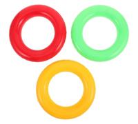 TOGEVAL Lot de 3 Bâtons de Relais Souples et Légers, Matériaux Flexibles Antidérapants, Couleurs Rouge Jaune Vert, pour Entraînement Course à Pied Garçon et Filles, Usage Intérieur