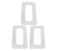 TOGEVAL Lot de 3 Patches de Renfort pour Boîtier d'Aileron de Paddle Sup Connecteur Adhésif en PVC Salée Embase Détachable Gris Clair Kit Réparation Compatible Longboard et Planches