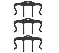 TOGEVAL Lot de 3 Pinces Métalliques M pour Partitions Musicales Clip Porte-Page Noir Accessoire Polyvalent pour Pupitre de Piano et Fanfare Maintien Sécurisé des Pages Lors de Concerts