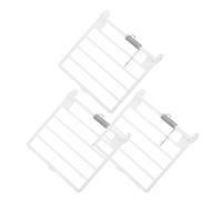 TOGEVAL Lot de 3 Portes à Ressort pour Cage à Oiseaux, Petite Porte Fixe en Métal Résistant, Accessoires de Remplacement pour Mangeoire et Nichoir, Compatible Cages Perruches et Pigeons,