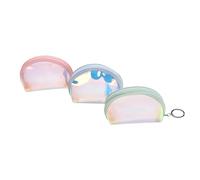 TOGEVAL Lot de 3 Set de Paquet à Main Transparent pour Femmes Porte- à Paquet Étanche pour Shopping et Soirée Pratique et Solide