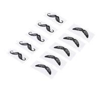 TOGEVAL Lot de 30 Autocollants Épilation Barbe Protège-moustache 1 Petit Rouleau 2 Moustache en 8 Forme Auto-adhésifs Soins Personnels Visage Nez