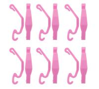 TOGEVAL Lot de 30 Clips de Fixation en Plastique Rose pour Cages à Hamsters Lapins et Oiseaux - Attaches Latérales Robustes pour Stabiliser et Sécuriser Cages de Petits Animaux