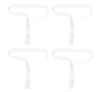 TOGEVAL Lot de 4 Bandes de Marquage Blanches pour Filet de Volley-Ball Sangle Centrale en Nylon Résistante aux Intempéries Accessoire Pratique pour Compétition et Entraînement