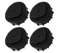 TOGEVAL Lot de 4 Bouchons de Vidange en Plastique Noir pour Poubelle Extérieure 660L Joint D’Étanchéité Accessoires pour Conteneur à Déchets Étanche et Résistant aux Intempéries