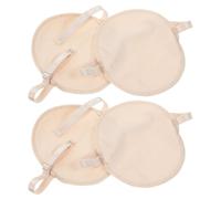 TOGEVAL Lot de 4 Coussinets Anti-Transpiration pour Aisselles Absorbants en Maille Nid D’Abeille Séchage Rapide Couleur Chair Taille Moyenne pour Sport et Usage Quotidien