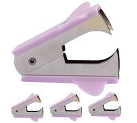 TOGEVAL Lot De 4 Extracteurs D’agrafes Miniatures Portables, Outils Pratiques De Bureau En Plastique Coloré, Légers Et Compacts, Adaptés à La Maison Travail