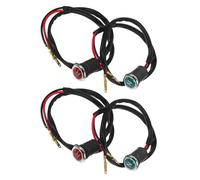 TOGEVAL Lot de 4 Feux Indicateurs pour Quad ATV Témoins Lumineux Rouge et Vert pour Marche Arrière et Point Mort Éclairage Précis du Tableau de Bord Accessoires Robustes et Adaptés