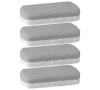 TOGEVAL Lot de 4 Pierres Ponces Exfoliantes Double Face en Mousse et Verre pour Pieds et Mains - Râpe à Talons Légère et Solide - Élimine Peaux Mortes et Callosités - Soin Pédicure