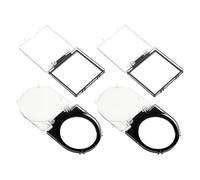 TOGEVAL Lot de 4 Protections pour Boutons D’ascenseur en Plastique Transparent, 2 Ronds 2 Carrés, Cache-boutons Anti-poussière et Sécurité Garçon et Filles, Adapté pour