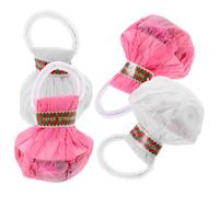 TOGEVAL Lot de 4 Serpentins à Lancer la Main, Rubans Multicolores et Blancs, Confettis sans Dégâts, Accessoires Fête Mariage Anniversaire Remise de Diplôme, Décorations Couleur Aléatoire