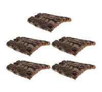 TOGEVAL Lot De 5 Écorces pour Terrarium De Reptiles Écorce d'arbre Décoration pour Habitat De Reptiles Et Serpents Fond en Liège D'Orchidée pour Terrarium pour