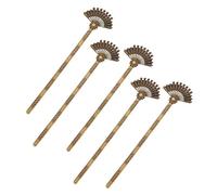 TOGEVAL Lot De 5 Épingles à Cheveux En Alliage D'éventail Rétro, 158 x 42 Mm, Couleur Bronze, Accessoires Coiffure Femme, Fête Et Cérémonie, Style Ancien