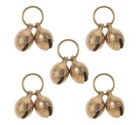 TOGEVAL Lot de 5 set de Clochettes Tigre 22 MM en Métal pour Collier de Chat et Chien Pendentifs Légers Multifonctions pour Dressage Sécurité et Balades d’Animaux de Compagnie