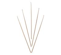 TOGEVAL Lot de 5 Set de Outils pour Creuser les Oreilles en Bambou avec Manche Antidérapant, 167 Mm, Nettoyeur D'oreilles en Bois Naturel, Kit Portable pour Nettoyage du Cérumen à