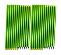 TOGEVAL Lot de 50 Crayons à Écrire en Bois Mine Hb Moyenne Corps Triangulaire Antidérapant Crayons de Marquage Construction Charpentier et Examens Scolaires Utilisation