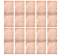 TOGEVAL Lot de 50 Feuilles de Papier à Lettres Vintage A4 Recto-Verso Papier Vieilli Compatible Imprimante Décoratif pour Scrapbooking Journal Intime et Correspondance Artistique