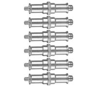 TOGEVAL Lot de 6 Adaptateurs à Vis Filetée 1/4 à 3/8 Pouce en Métal, Accessoires pour Appareils Photo et Griffe Flash, Convertisseur Standard pour Trépieds et Éclairage Studio