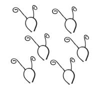 TOGEVAL Lot De 6 Bandeaux Serrage-tête Antennes De Fourmi Noires, Accessoires Cheveux Costume Halloween Adulte Garçon Et Filles, Décoration Cosplay Fête Anniversaire
