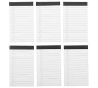 TOGEVAL Lot de 6 Blocs-Notes A7 Lignés Format Poche Papier à Lettres Ligné Mini Carnet Polyvalent pour Listes de Contrôle et Organisation Quotidienne pour Bureau École et