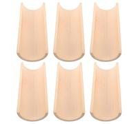 TOGEVAL Lot de 6 Pièces de Fontaine en Bambou Recyclé 7-8 Cm de Large X 20-22 Cm de Long, Bec Verseur d'eau en Bambou pour Cascade et Petit Étang, Accessoire Résistant aux Intempéries