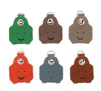 TOGEVAL Lot de 6 Protège-Clés Artisanaux en Cuir Multicolores pour Clés de Maison et Voiture Étuis Compacts Antidérapants et Résistants Coques Décoratives Universelles Adaptées aux