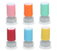 TOGEVAL Lot de 6 Tampons Encreurs Enseignants Petits Timbres D'encouragement pour Devoirs Scolaires, Motifs Variés Auto-encreurs, pour École Maternelle et Primaire, Accessoires Bureau