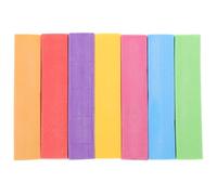 TOGEVAL Lot de 7 Gommes Rectangulaires Colorées pour Stylo à Encre Gomme Blanche sans Résidu Taille Moyenne pour Étudiants en École et Examens Pratique et Ergonomique