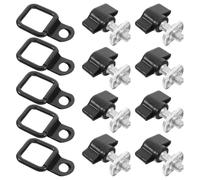 TOGEVAL Lot de 8 sets de Crochets de Toit pour Voiture 4 Portes Anneaux de Traction Robustes Fixation Rapide Accessoires Universels pour Coffre et Bâche de Toit Ensemble Complet de 24