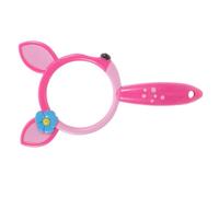 TOGEVAL loupe Animale loupe Amusante pour Les Enfants kit d'observation des Insectes loupe en Plastique pour Enfants lentille à Main de Dessin animé loupe pour Lire Acrylique Rose