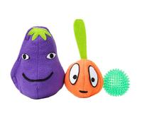 TOGEVAL Mâcher et Distributeur de Nourriture pour Chiens Mangeoire Lente Anti-Fuite en Polaire Sonore Interactif pour Stimuler L’Odorat et Réduire Le Stress pour Petits Animaux