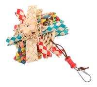 TOGEVAL Mâcher pour Perroquet Suspendu pour Cage de Perruche Stimule Le Comportement de Grignotage et Escalade Couleur Vive et Résistant Accessoire Sécurisé pour Oiseaux