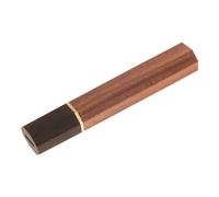 TOGEVAL Manche de Couteau Japonerie Octogonal en Bois de Palissandre 13x6x100 Mm Bague Métallique, Remplacement pour Couteau de Chef Professionnel Nakiri Santoku Gyuto, Accessoire