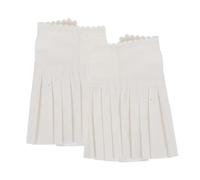 TOGEVAL Manchettes Décoratives En Dentelle Raffinée, Accessoires Vestimentaires Élégants En Tulle, Poignets Délicats Féminins Pour Chemises Et Robes, Usage Cérémonial Et Quotidien, Couleur Crème,