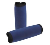 TOGEVAL Manchon Antidérapant Amovible pour Barres Horizontales de Musculation, Lot de 2 Coussinets de Protection Bleu Foncé, Compatible Haltères et Barres de Traction pour Entraînement