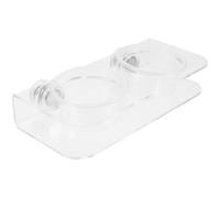 TOGEVAL Mangeoire Magnétique pour Reptiles Grand Modèle avec 10 Bols, Bol d'eau et Nourriture pour Geckos, Lézards et Araignées, Accessoire Terrarium Pratique et Anti-éclaboussures