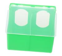 TOGEVAL Mangeoire Multifonction pour Pigeons en Plastique Résistant à l'usure, Deux Trous, d'alimentation Suspendue, Accessoire pour Cage à Oiseaux, Couleur