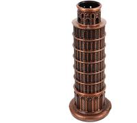 TOGEVAL Maquette Architecturale Tour de Pise Penchée 20 Cm Alliage de Zinc Décoration Rétro Bureau Maison Ornement Décoratif Unique Présent Architectural