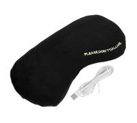 TOGEVAL Masque Chauffant Oculaire USB Réglable Température Masque de Sommeil Confortable et Isolant Cache-yeux Doux avec Motif Brodé pour Détente et Fatigue