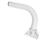 TOGEVAL Mât de Fixation en Acier Blanc pour Support antenne CB, Installation Murale extérieure, élévation pour Faisceau Infrarouge, Usage en Monitoring Outdoor