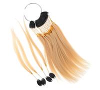 TOGEVAL Mèches de Cheveux Naturels Lot de 1 Set, Fixation Sécurisée et Ajustables, avec Boucles Dorées, pour Entraînement de Coloration Capillaire en Salon et à la Maison