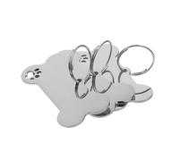 TOGEVAL Médaille Chien et Chat Acier Inoxydable Plaque Identité Os et Patte Décorative Étiquette Personnalisable Résistante Aux Rayures pour Collier Chiot et Chat