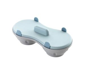 TOGEVAL Mini Cuiseur à Œufs pour Micro-ondes en Pp Léger Bleu, Double Compartiment, pour Petit Déjeuner Maison et Cuisson Vapeur Rapide