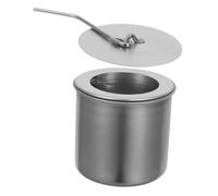 TOGEVAL Mini Insert De Cheminée De Table Acier Inoxydable pour Extérieur Et Intérieur Kit De Foyer Portatif avec Couvercle Extincteur Brûleur à Bioéthanol pour Ambiance Conviviale