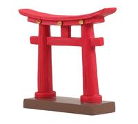 TOGEVAL Miniature Porte Japonaise Résine Décoration de Jardin Extérieur Modèle Architectural Réaliste pour Paysage Miniature Ornement Culturel pour Maquettes et Terrariums