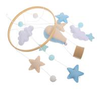 TOGEVAL Mobile pour Lit Garçon Fille Fille Feutre Doux Décoration Suspendue et Montgolfière Ornement Chambre Garçon Fille Éveil pour Berceau Garçon et Fille