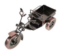 TOGEVAL Modèle de Tricycle en Fer Forgé Vintage, Ornement Décoratif Stable à Trois Roues, Sculpture Métallique Compacte pour Bureau, Salon et Décoration Intérieure Rétro